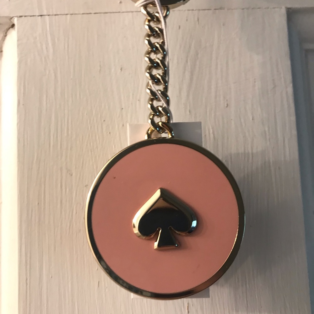Kate Spade ♠️ pale pink key chain.